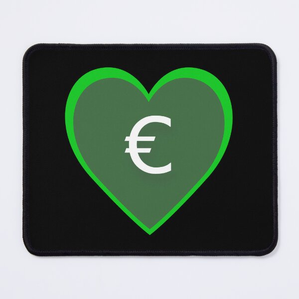Item preview, Green Heart € (Green Heart Euro) designed and sold by LEOEXPRESS.
