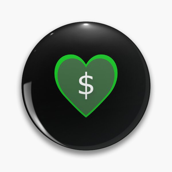 Item preview, Green Heart $ (Green Heart Dollar) designed and sold by LEOEXPRESS.