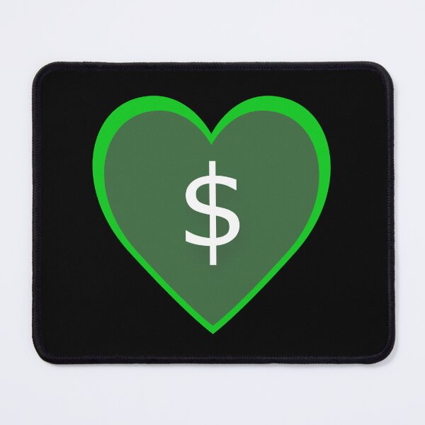 Item preview, Green Heart $ (Green Heart Dollar) designed and sold by LEOEXPRESS.