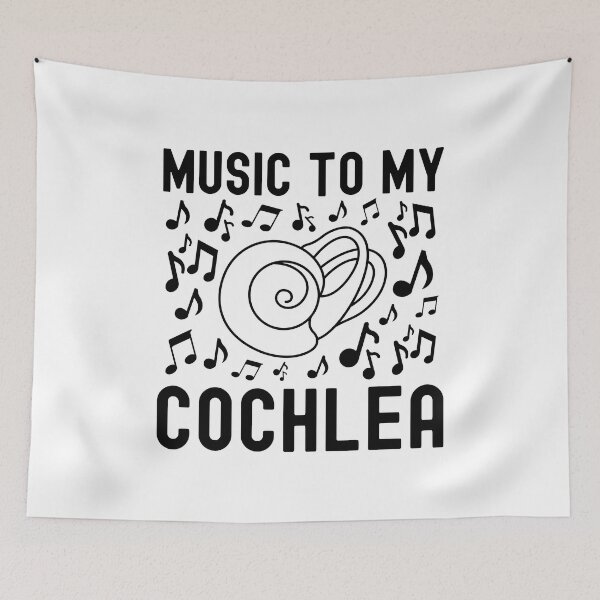 Item preview, Music To My Cochlea - Hearing Impaired, Ear, Stapes, Incus, Speech Therapist, Audiologist, Music To My Ears, Tympanic Membrane, Ear Drum, Inner Ear, Malleus, Cochlea Implant designed and sold by jadedscientist.