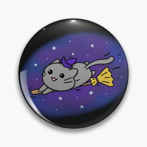Item preview, Broom Riding Witch Cat designed and sold by Daydreamed Designs.
