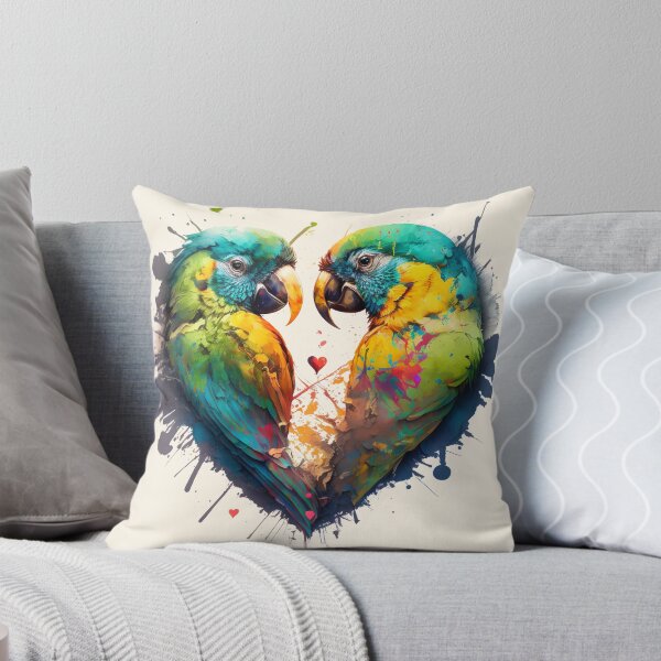 Item preview, heart-shaped parrots designed and sold by daskfor.