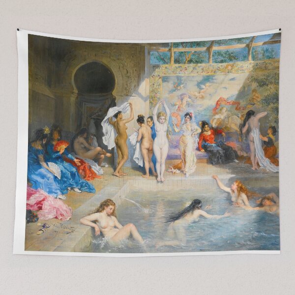 Item preview, In the baths Figurative A. L. Prevost is a 19th Century artist IN THE BATHS designed and sold by TeeARTHY.