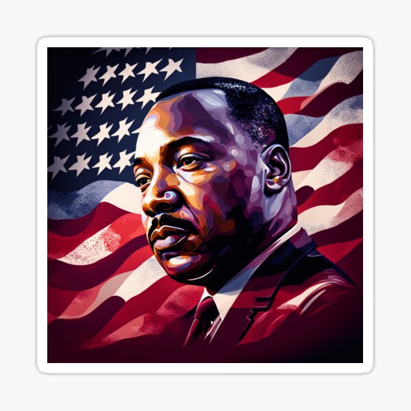 Artikel-Vorschau von Martin-Luther-King-Tag-Aufkleber, designt und verkauft von L-Media.