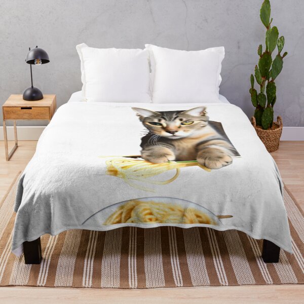 Item preview, Cat Eating Spaghetti Sticker 2023 designed and sold by SociableAnimals.