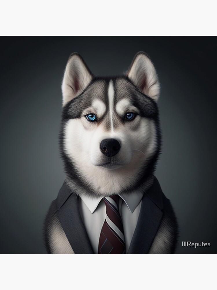 Husky in suit best sale