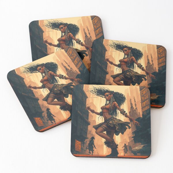 Item preview, Manga art african woman designed and sold by zurckoov.