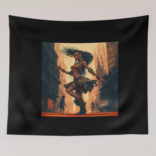 Item preview, Manga art african woman designed and sold by zurckoov.