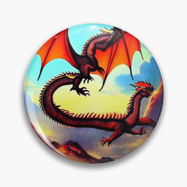 Item preview, Red Winged Chinese Dragon In Sky designed and sold by PlayDifferent ⭐⭐⭐⭐⭐.
