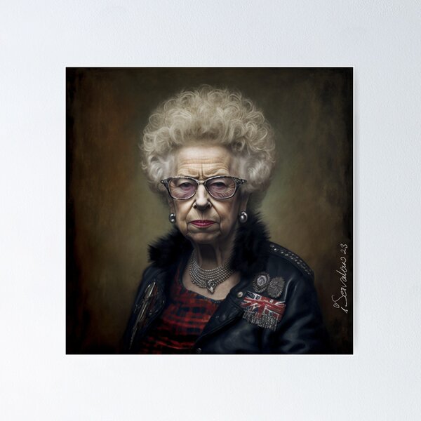 HRH Queen Elizabeth Tale Teller Club Orchestra Art by iServalan CDM Music Tracks and Book Illustrations Poster