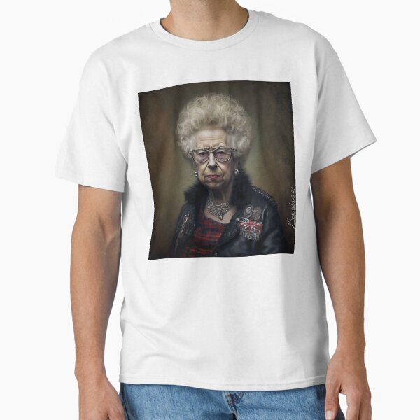 HRH Queen Elizabeth Tale Teller Club Orchestra Art by iServalan CDM Music Tracks and Book Illustrations  Classic T-Shirt