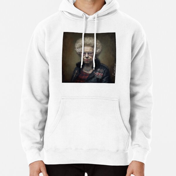 HRH Queen Elizabeth Tale Teller Club Orchestra Art by iServalan CDM Music Tracks and Book Illustrations  Pullover Hoodie