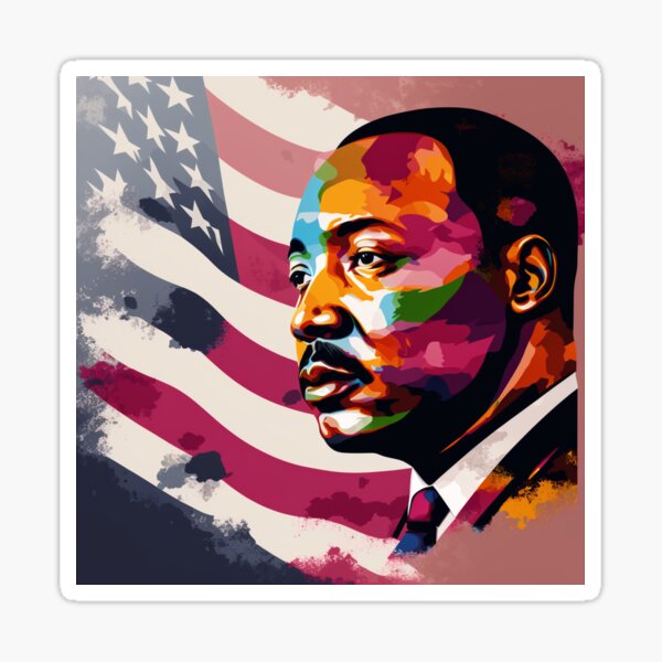Artikel-Vorschau von Martin-Luther-King-Tag-Aufkleber, designt und verkauft von L-Media.
