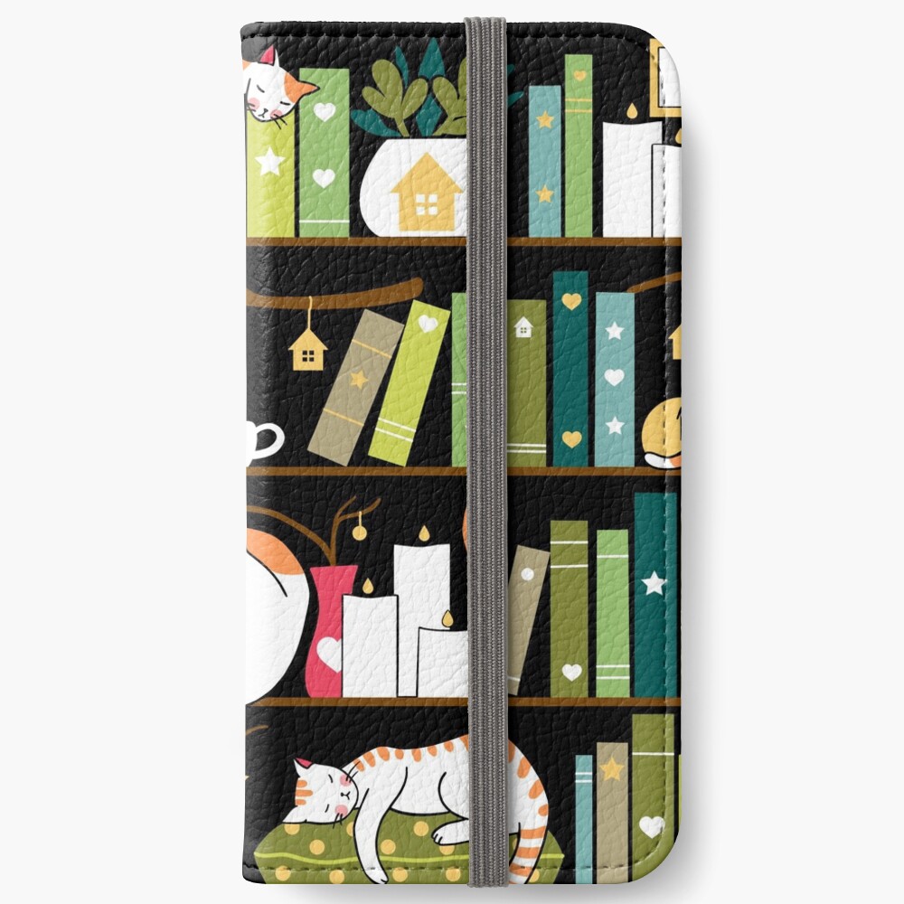 Library cats iPhone Wallet