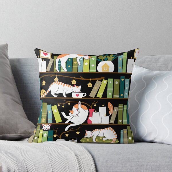 Item preview, Library cats - whimsical cats on the book shelves  designed and sold by Elenanaylor.