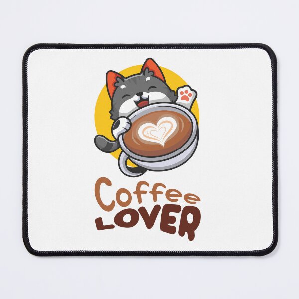Item preview, Cute Funny Coffee Lover Kitten designed and sold by VIKING  PROJECT.