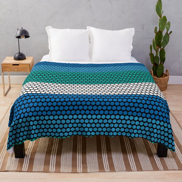Item preview, DOT STRIPES. PATTERN. BLUES/GREEN/WHITE/BLACK. designed and sold by 5hertz.