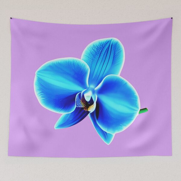Item preview, Beautiful Blue orchid flower artwork designed and sold by gramizzia.