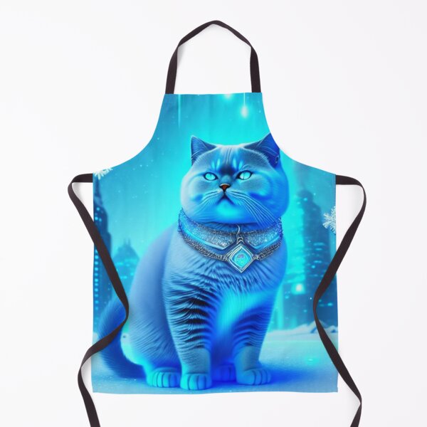 Item preview, Glowing British Shorthair kitten art piece designed and sold by Nocturne Paws.