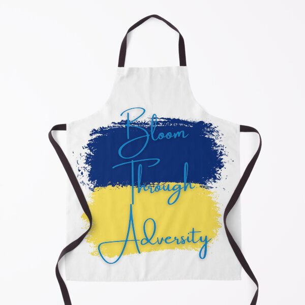 Aperçu de l'œuvre Bloom Through Adversity - Drapeau ukrainien (Paint Streak) créée et vendue par T-WoodCreations.