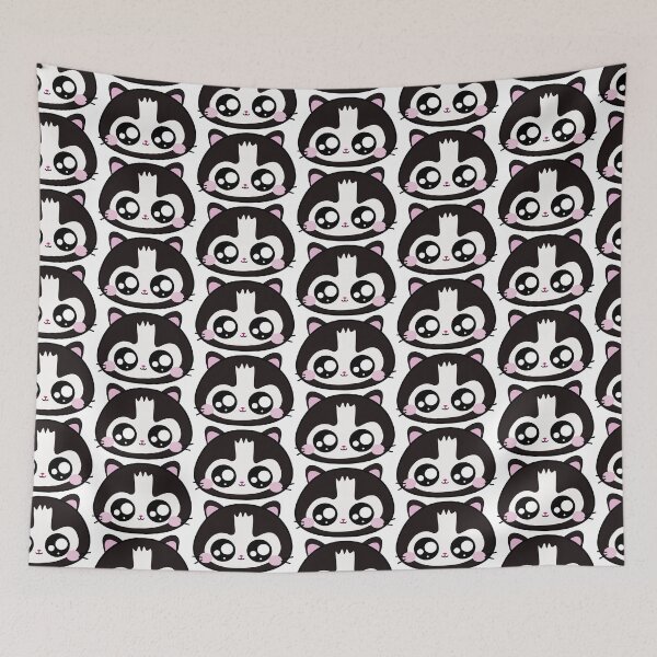Item preview, Cara Gatinho preto e branco designed and sold by GirlaineSQ.