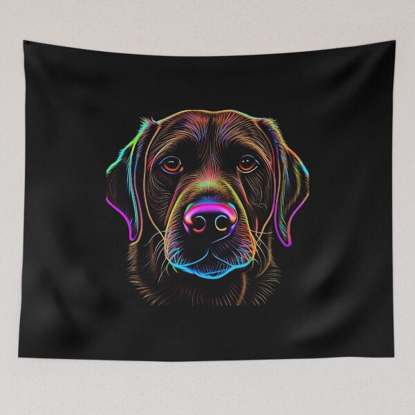 Item preview, Chocolate Labrador Dog Colorful Paint Splash designed and sold by rafaeltto.