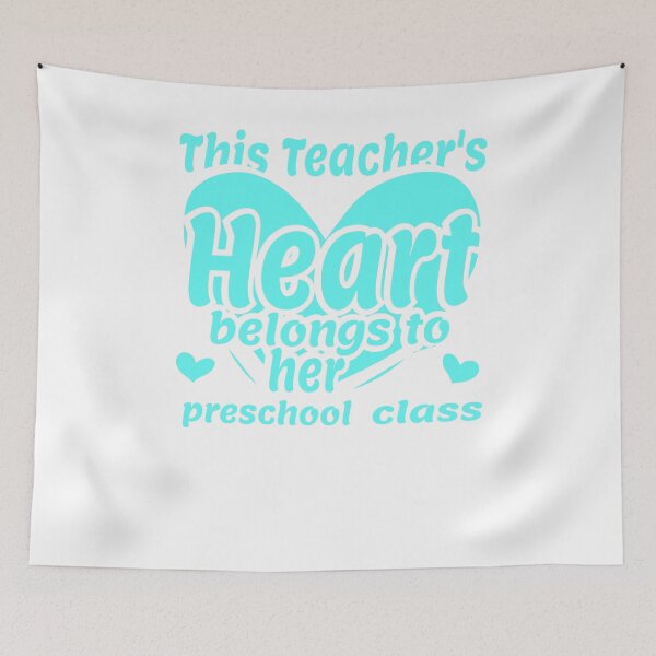 Item preview, This Teacher's Heart Belongs To Her Preschool Class designed and sold by diixtarshop.