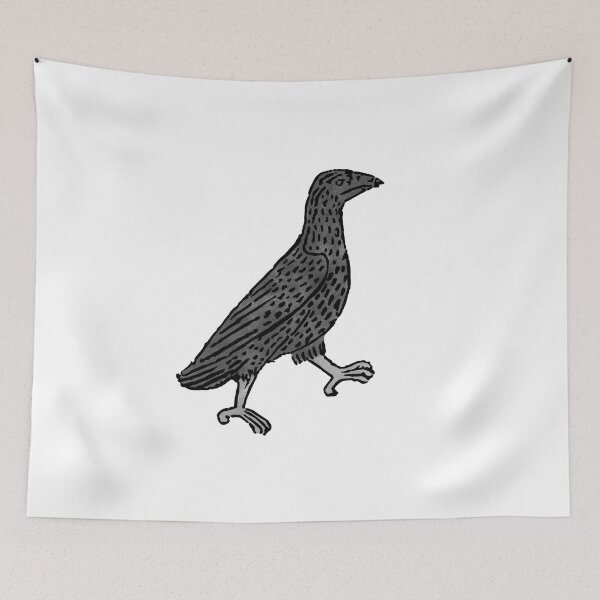 Item preview, Medieval Crow Woodcut designed and sold by Lara Ditkoff.