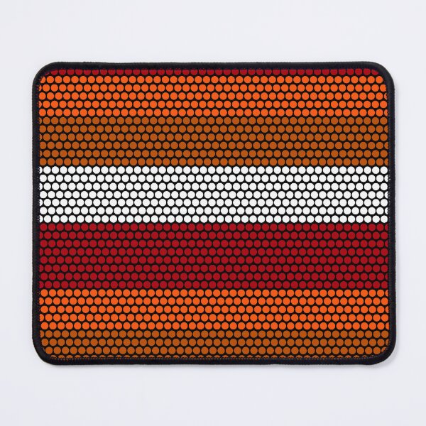 Item preview, DOT STRIPES. PATTERN. RED/ORANGE/WHITE/BLACK. designed and sold by 5hertz.