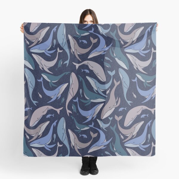 School of whales Scarf