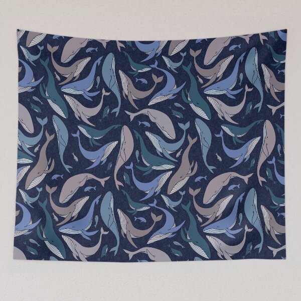 Item preview, School of whales designed and sold by Elenanaylor.