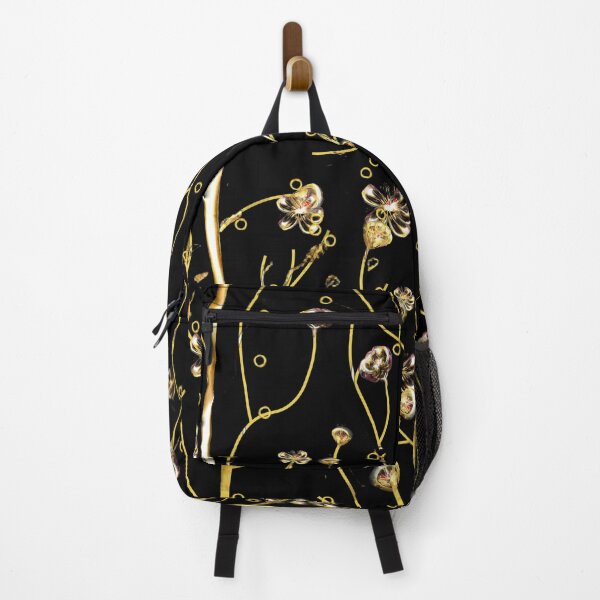 Item preview, sakura, golden trunks, spring dreams, dark, transparent flowers, monochrome, minimalism, vertical stripe designed and sold by Maria Mihailova.