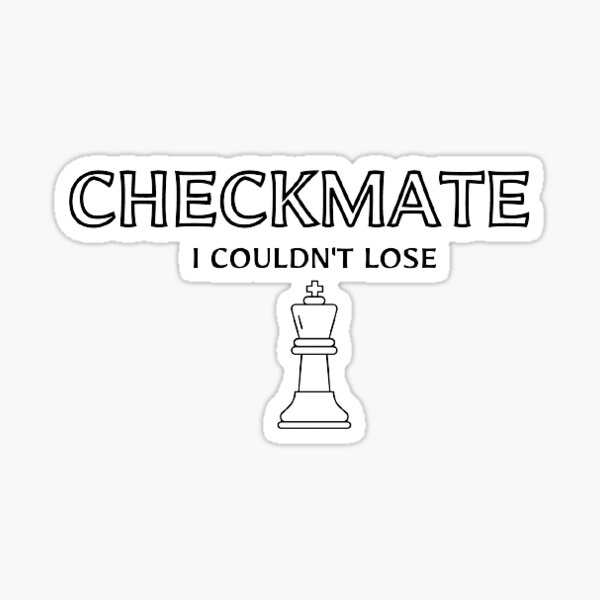 Checkmate lyrics Conan Gray Sticker for Sale by tpwklwt