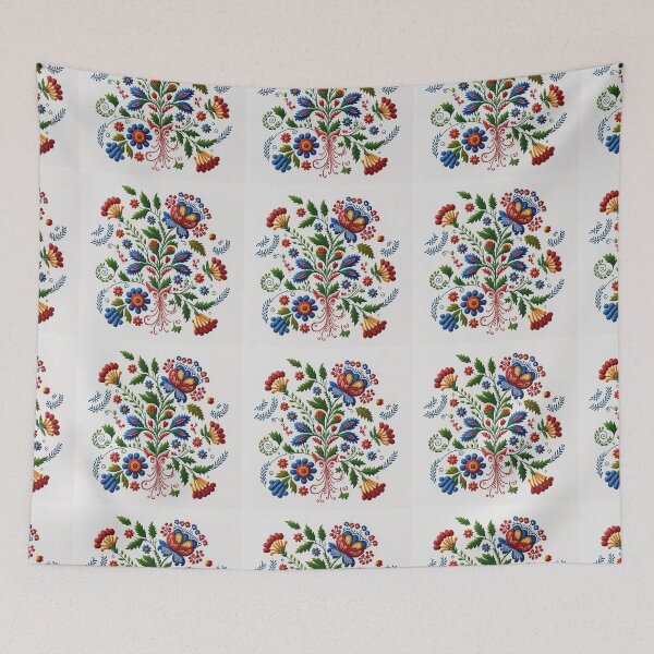 Item preview, Portuguese Folk Embroidery Traditional Pattern designed and sold by Orianah.