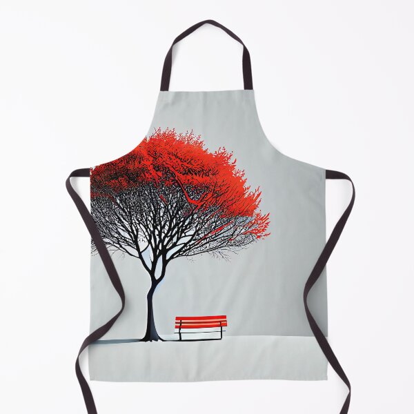 Item preview, The Solitude of a Red Tree in a Snowy Landscape designed and sold by Colourpixels.