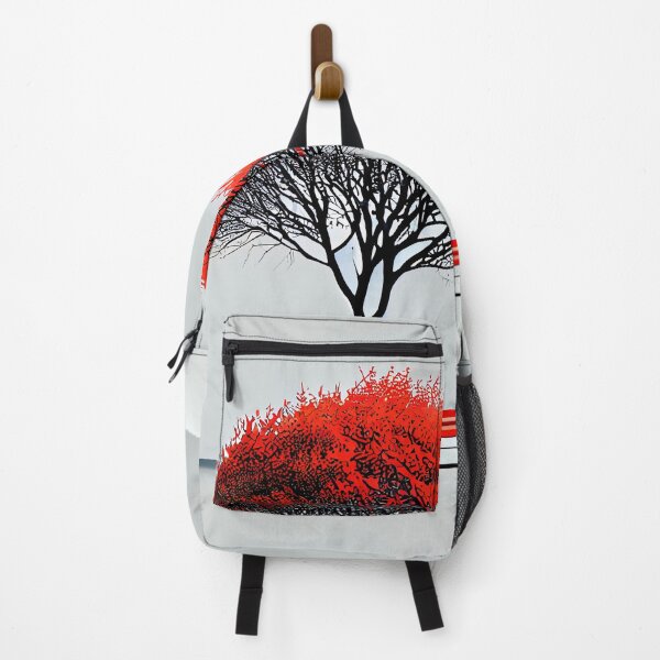 Item preview, The Solitude of a Red Tree in a Snowy Landscape designed and sold by Colourpixels.