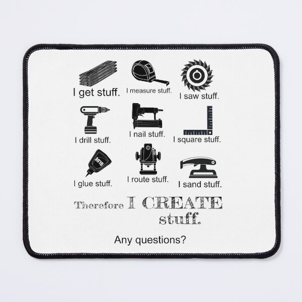 Item preview, Therefore I CREATE stuff.  Funny Design for Craftsmen designed and sold by FinalCut55.