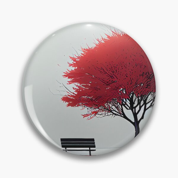Item preview, The Magic of a Red Tree in a Minimalist Snowscape designed and sold by Colourpixels.