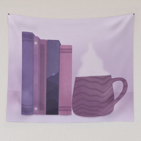 Item preview, Purple Book Illustration designed and sold by Homebody Hobbyist.