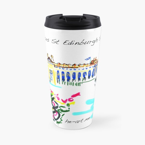 Art in Edinburgh, Museums from Princes Gardens Travel Mug