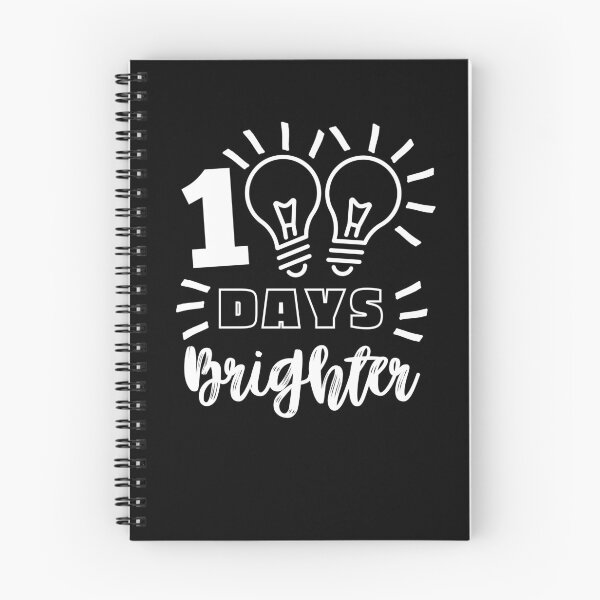 Item preview, 100 Days Brighter Fun 100th Day Of School 100 Days Smarter designed and sold by TeesForNerds.