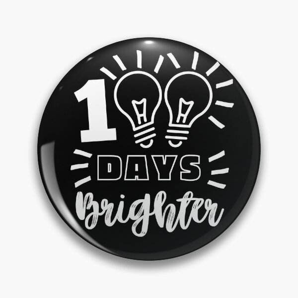 Item preview, 100 Days Brighter Fun 100th Day Of School 100 Days Smarter designed and sold by TeesForNerds.