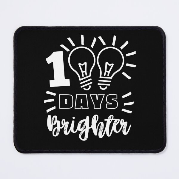 Item preview, 100 Days Brighter Fun 100th Day Of School 100 Days Smarter designed and sold by TeesForNerds.