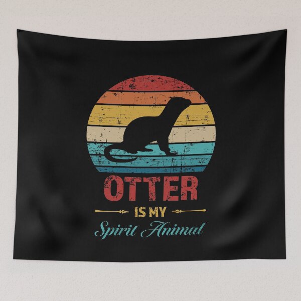 Item preview, Otter is my Spirit Animal, Cute Wildlife Love, Funny quote humor for otter lover designed and sold by PrintOfi.