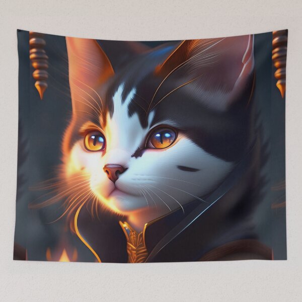 Item preview, Witch Cat - Modern Digital Art designed and sold by Ai-michiart.