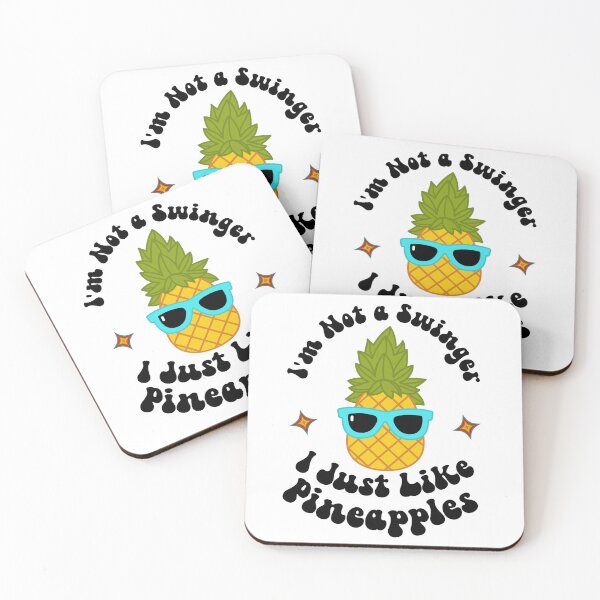Artikelvorschau, Ich bin kein Swinger, ich mag Ananas, süßes, lustiges Design entworfen und verkauft von Fun-T-Shirts.