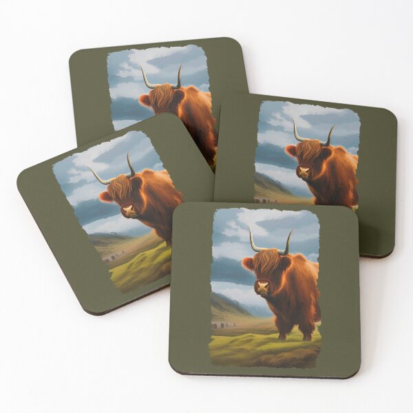 Item preview, Highland cow (#10) [Create a set!] designed and sold by SolidEarthArt.