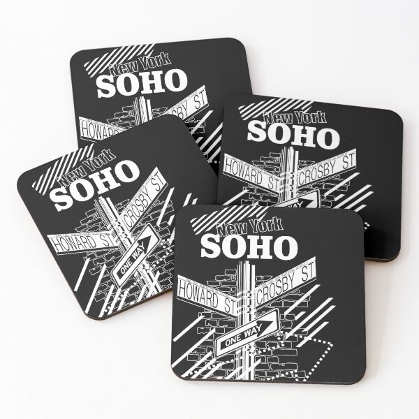 Item preview, SoHo New York - White on Black designed and sold by XOOXOO.