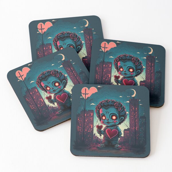 Item preview, Macabre Gothic Valentines Day Merchandise Scary Goth Clown and other Darkly Romantic Gift Ideas designed and sold by Bits-X-Pieces.