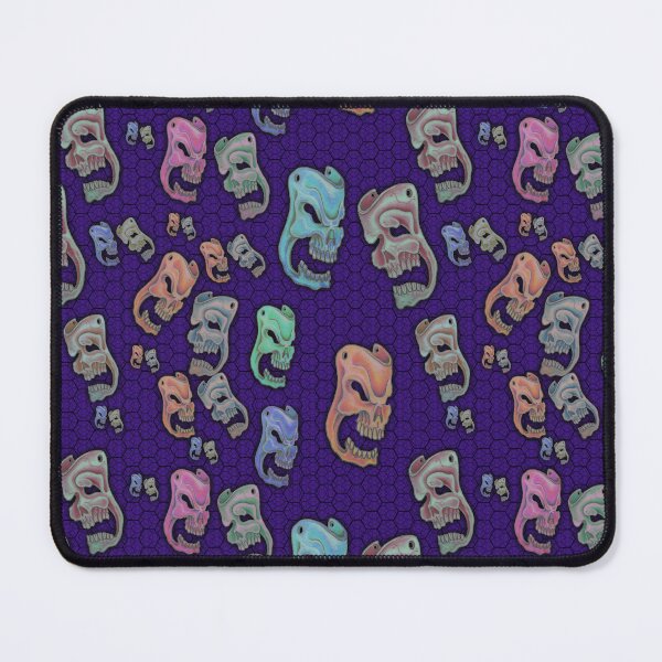 Item preview, Colored Skulls Comedy & Tragedy on Blue Honeycomb designed and sold by AJLeibengeist.